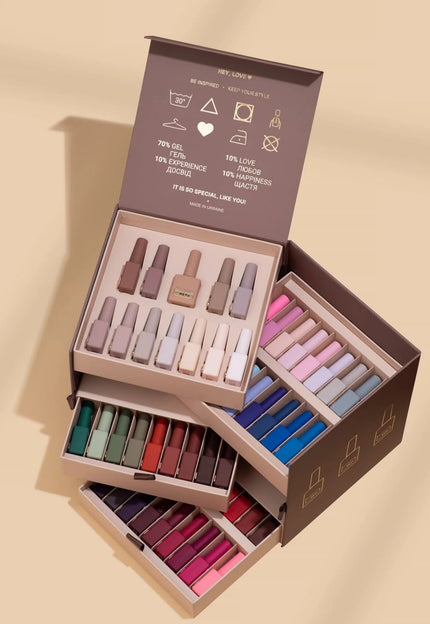 Natural tones that match any style — from nude to vibrant summer looks.