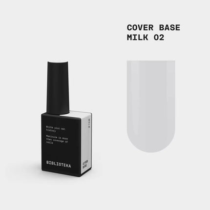 BIBLIOTEKA Παλτό βάσης κάλυψης №02 Milky 10ml