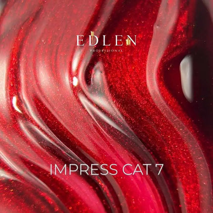 Edlen Cat Eye Impress №7 Κόκκινο Βατόμουρο 9ml