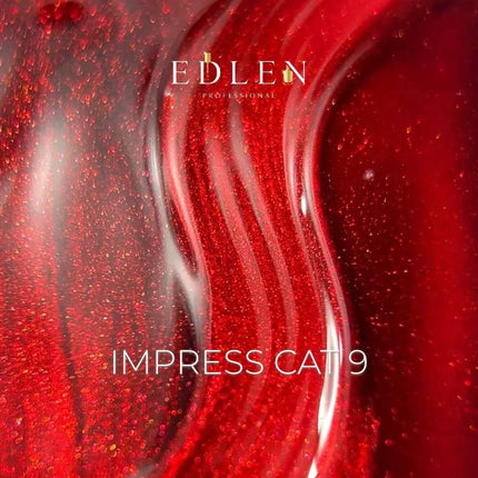 Edlen Cat Eye Impress №9 Κόκκινο 9ml