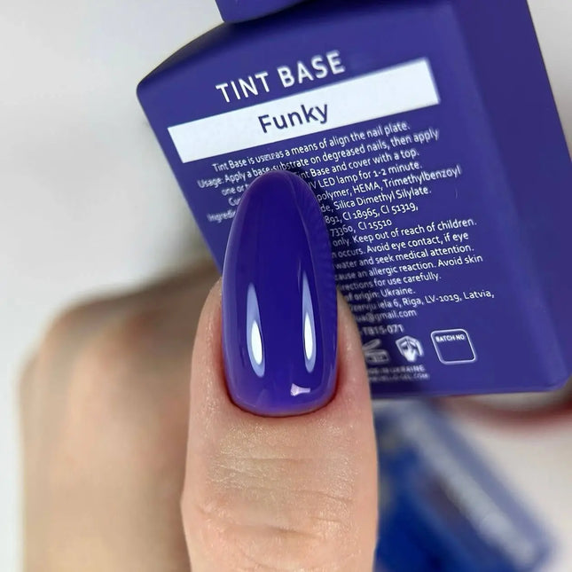 Παλτό βάσης Cover Tint Base Χρώμα Funky "Deep blue" 15 ml HEYLOVE