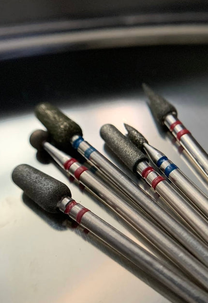 High-quality drill bits for safe and efficient skin and nail work.