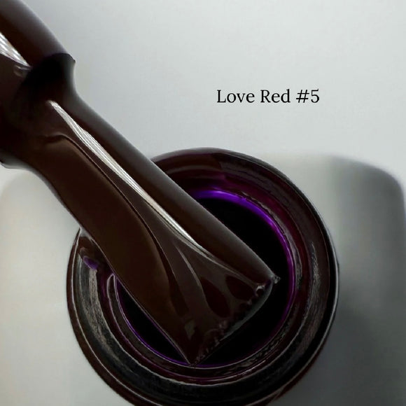 Gel Polish Saga Love Red №5 Eggplant 10ml