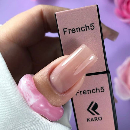 Gel Polish French 5 Διαφανές Nude 8ml KARO