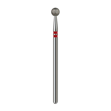 Premium Διαμαντένιο τρυπάνι καρφώματος, «Μπάλα», 4.0 mm, Κόκκινο, Profmanicure Freza