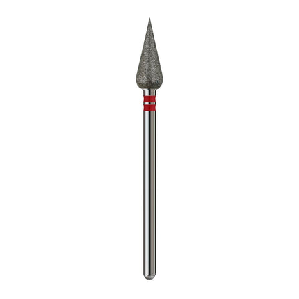 Premium Διαμαντένιο τρυπάνι καρφώματος “DROP” 5.0 mm Κόκκινο Profmanicure Freza