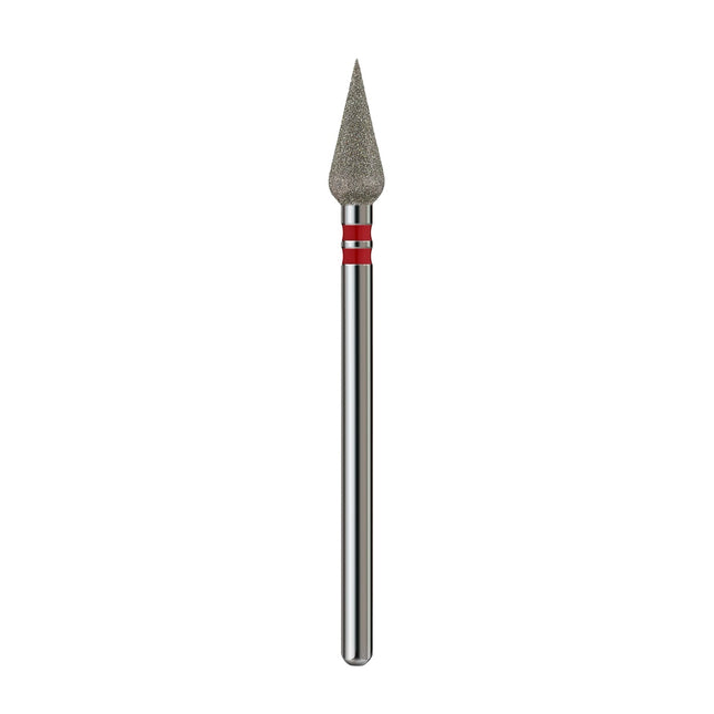 Premium Διαμαντένιο τρυπάνι καρφώματος “DROP” 4.0 mm Κόκκινο Profmanicure Freza