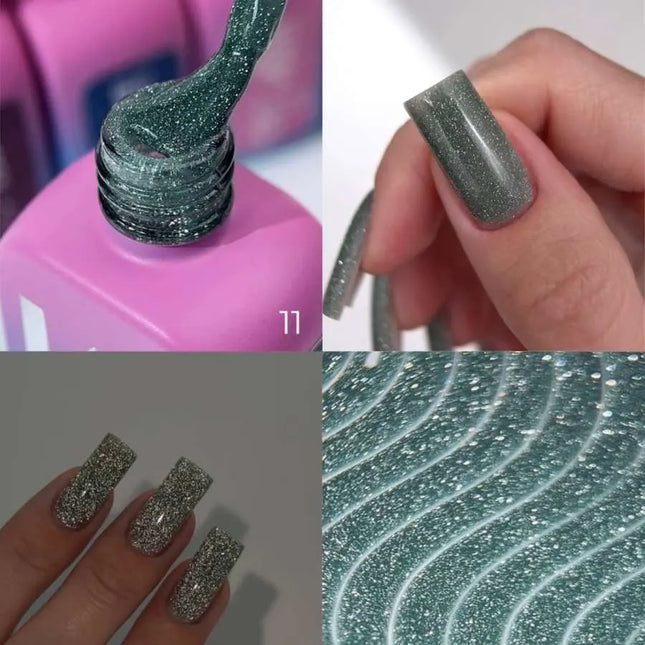Luna Lurex Παλτό βάσης №11 Πεύκο Πράσινο 13ml