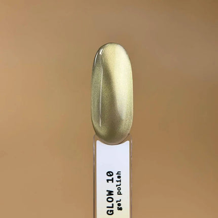 BIBLIOTEKA Βερνίκι Gel Ματιού Γάτας №10 Solar Glow 10ml - Χρυσό