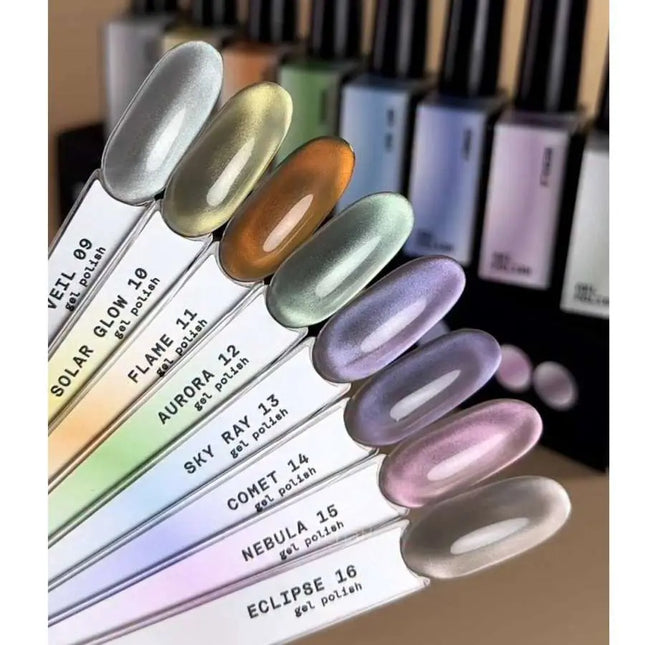 Βερνίκι Gel BIBLIOTEKA Cat Eye №09 Moon Veil 10ml - Ασημί λευκό