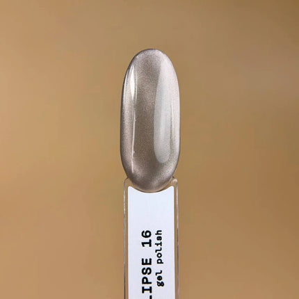 BIBLIOTEKA Cat Eye Βερνίκι Gel №16 Eclipse 10ml - Ασημί γκρι