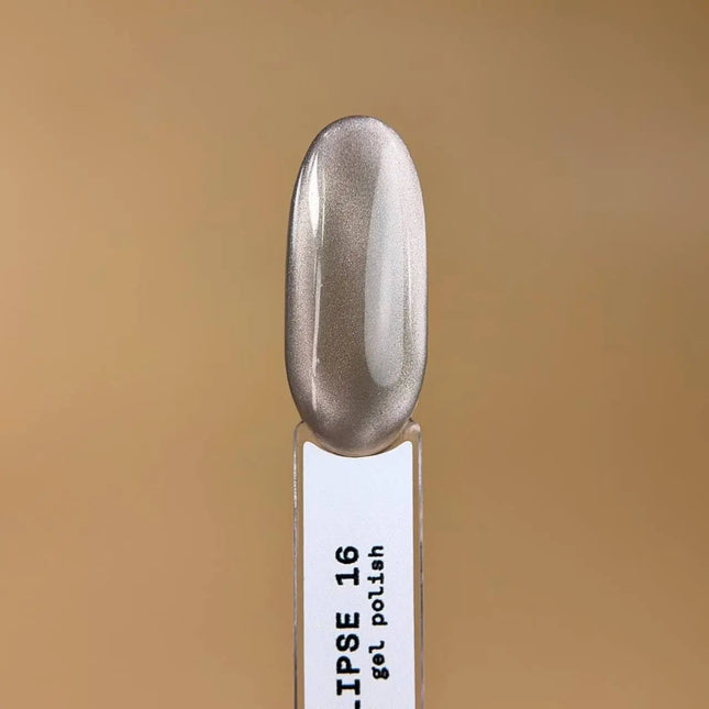BIBLIOTEKA Cat Eye Βερνίκι Gel №16 Eclipse 10ml - Ασημί γκρι