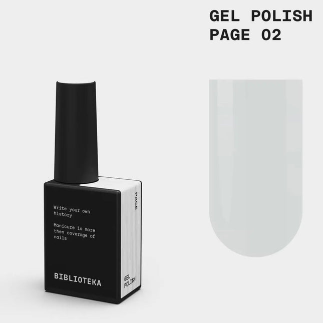 Βερνίκι Gel BIBLIOTEKA №002 Page 10ml - Λευκό χρώμα