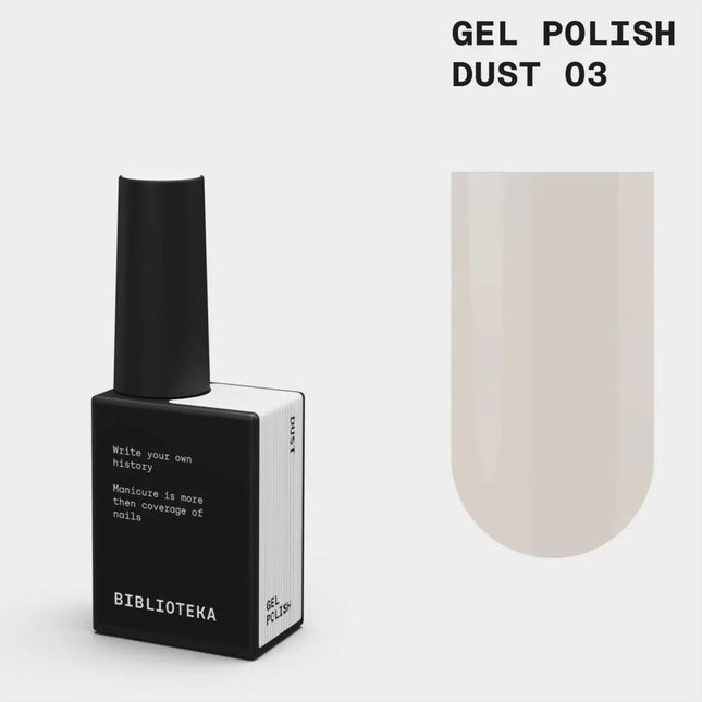 Βερνίκι Gel BIBLIOTEKA №003 Dust 10ml - Απαλό ελεφαντόδοντο χρώμα
