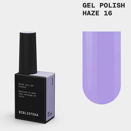 BIBLIOTEKA Βερνίκι Τζελ №016 Haze 10ml - Λιλά χρώμα