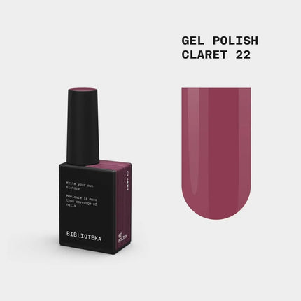 BIBLIOTEKA Βερνίκι gel №022 Claret 10ml - Κρασί Claret