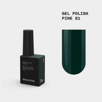 BIBLIOTEKA Βερνίκι τζελ №081 Pine 10ml - Πράσινο κωνοφόρων