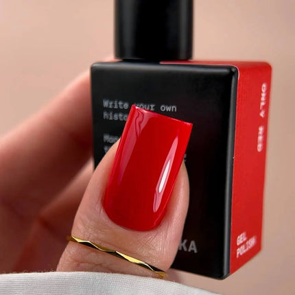 BIBLIOTEKA Βερνίκι Gel №014 Only Red 10ml - Classic Κόκκινο χρώμα