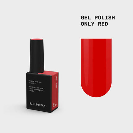 BIBLIOTEKA Βερνίκι Gel №014 Only Red 10ml - Classic Κόκκινο χρώμα