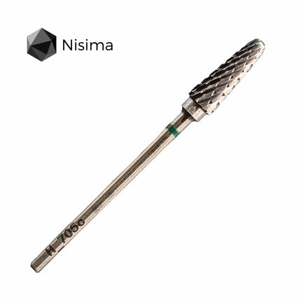 Φρέζα νυχιών καρβιδίου «Κώνος» 5mm Πράσινη H705cK Nisima