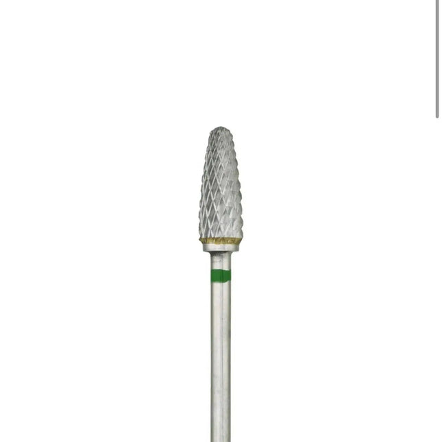 Carbide Nail Drill Bit "Corn” 5mm Green H707cK Nisima