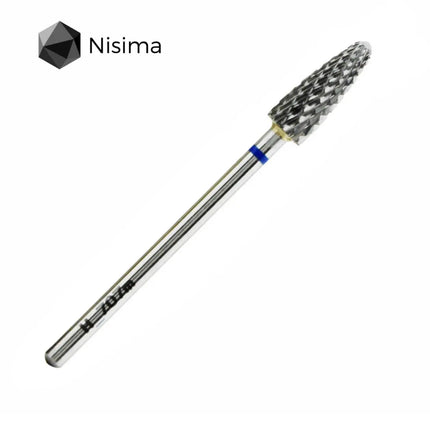 Carbide Nail Drill Bit "Corn” 5mm Blue H707mK Nisima