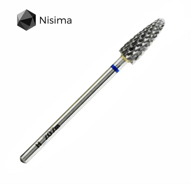 Carbide Nail Drill Bit "Corn” 5mm Blue H707mK Nisima