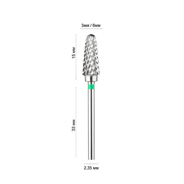 Carbide Nail Drill Bit "Frustum” 6mm Green 148.41360