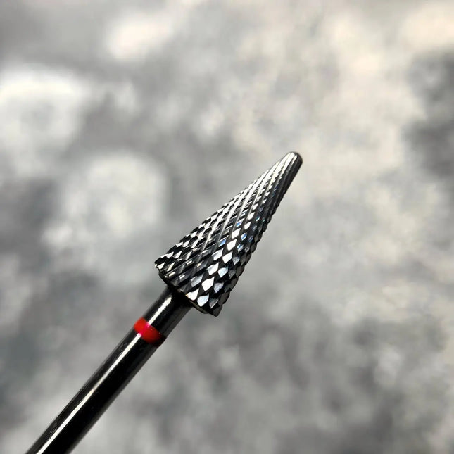 Carbide Nail Drill Bit "Cone” 6mm Red H719fK Nisima