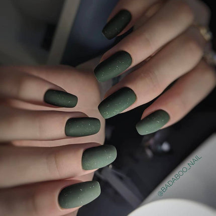 Gel Polish Desire №54 πράσινο μπουκάλι με γκλίτερ 8ml KARO