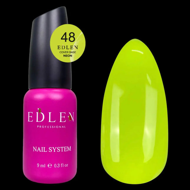Edlen Παλτό βάσης Neon №48 Λάιμ Κίτρινο 9ml