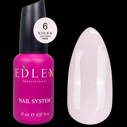 Edlen Παλτό βάσης Nude №06 Milky Ροζ 17ml