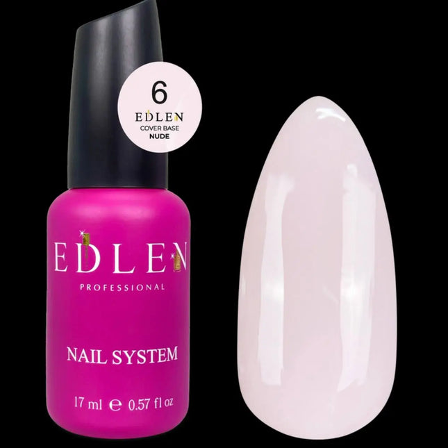 Edlen Παλτό βάσης Nude №06 Milky Ροζ 17ml