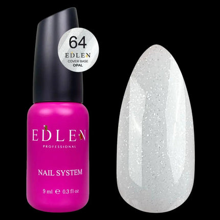 Edlen Παλτό βάσης Opal №64 Cold Milk με ασημένια λάμψη 9ml