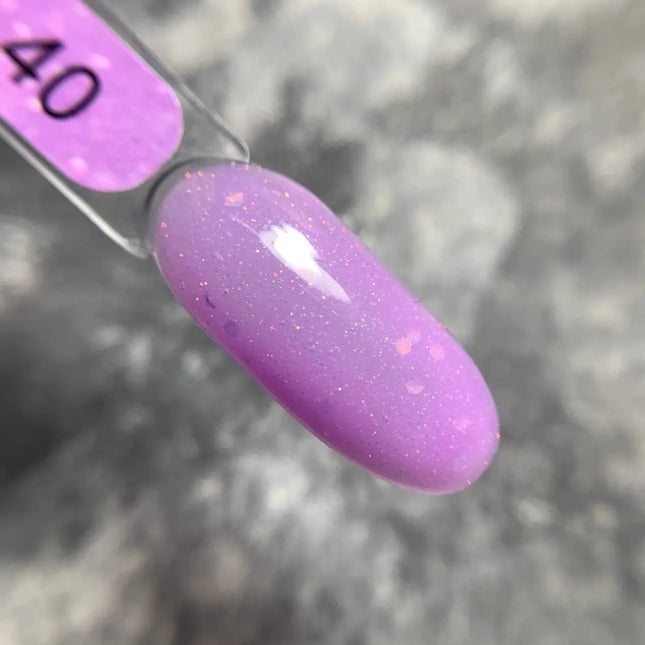 Παλτό βάσης Edlen Cover Pixie №40 Ορχιδέα με γκλίτερ 9ml