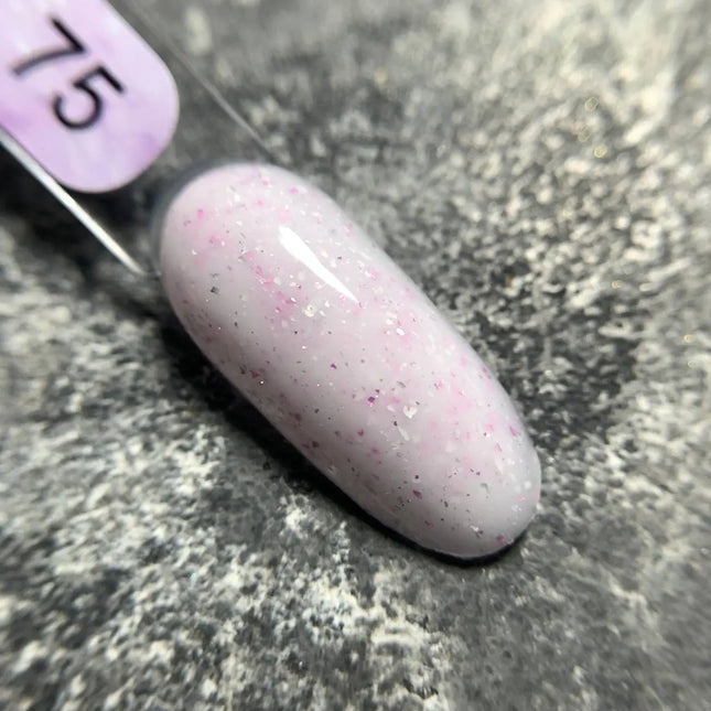 Edlen Κάλυμμα Base Potal №75 Γάλα με μωβ ασημένιο φύλλο 9ml