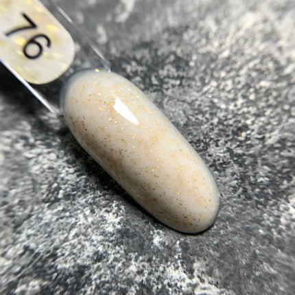Edlen Κάλυμμα Base Potal №76 Μπεζ με χρυσή φύλλωση 9ml