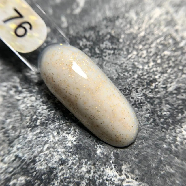 Edlen Κάλυμμα Base Potal №76 Μπεζ με χρυσή φύλλωση 9ml
