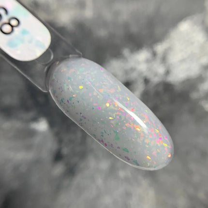 Edlen Παλτό βάσης Shimmer №68 Γάλα με χρυσό ροζ φύλλο 9ml