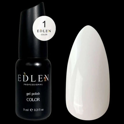 Βερνίκι τζελ Edlen, χρώμα №01 Λευκό, 9ml