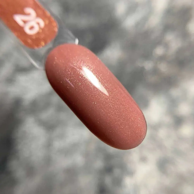 Edlen Τζελ Βερνίκι Νυχιών Χρώμα №26 Uluru Sunset με Χρυσό Shimmer 9 ml