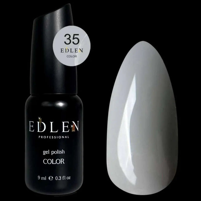 Ημιμόνιμο βερνίκι νυχιών Edlen, χρώμα №35 Γκρι, 9ml