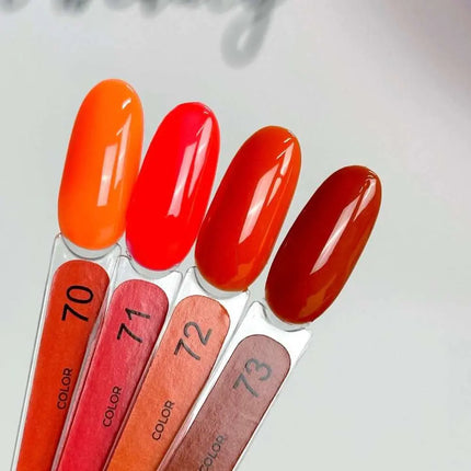 Ημιμόνιμο βερνίκι νυχιών Edlen, χρώμα №71 Neon Red, 9ml