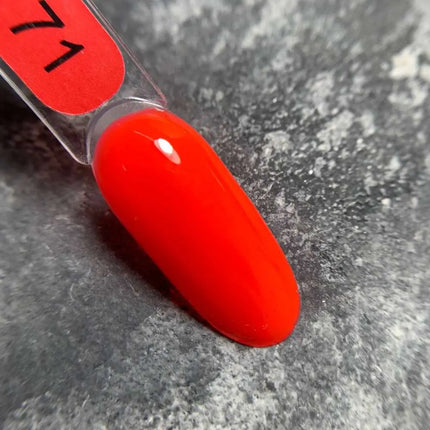 Ημιμόνιμο βερνίκι νυχιών Edlen, χρώμα №71 Neon Red, 9ml