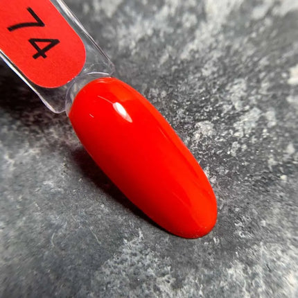 Βερνίκι τζελ Edlen, χρώμα №74 Έντονο κόκκινο 9ml