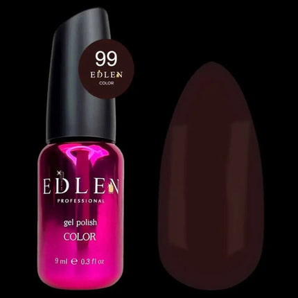 Edlen Gel Polish Color №99 Milk Chocolate 9ml
