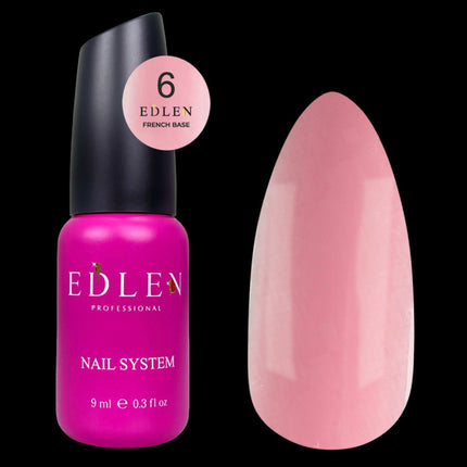 Edlen French Παλτό βάσης Flash №6 Nude Pink 9ml