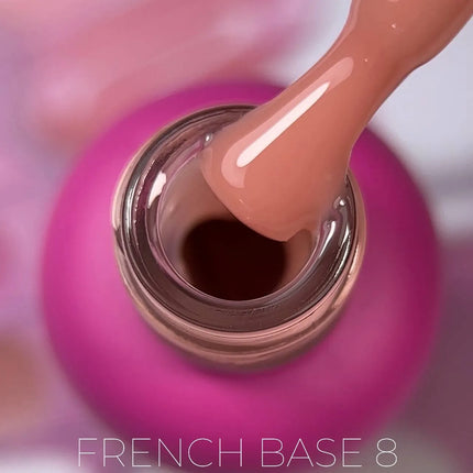 Edlen French Παλτό βάσης Flash №8 Καραμέλα Ροζ 9ml
