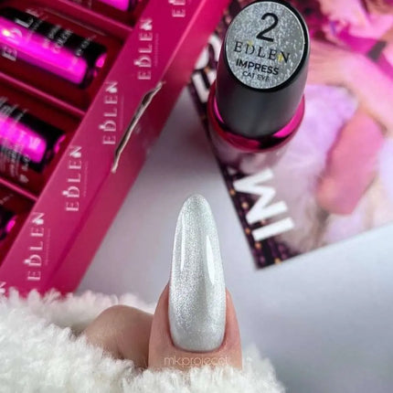 Edlen Cat Eye Impress Νο 2 Platinum 9ml