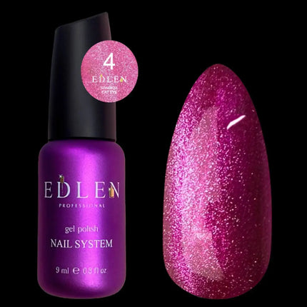 Edlen Cat Eye Sparkle №4 Raspberry 9ml